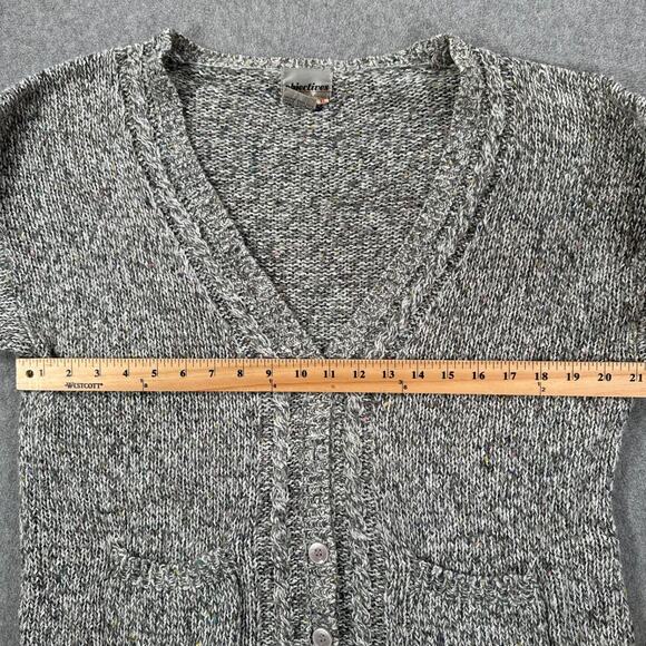 Vintage Objectives Knit Cardigan Sweater Women's X-Large Gray Granny V-Neck - Picture 6 of 7